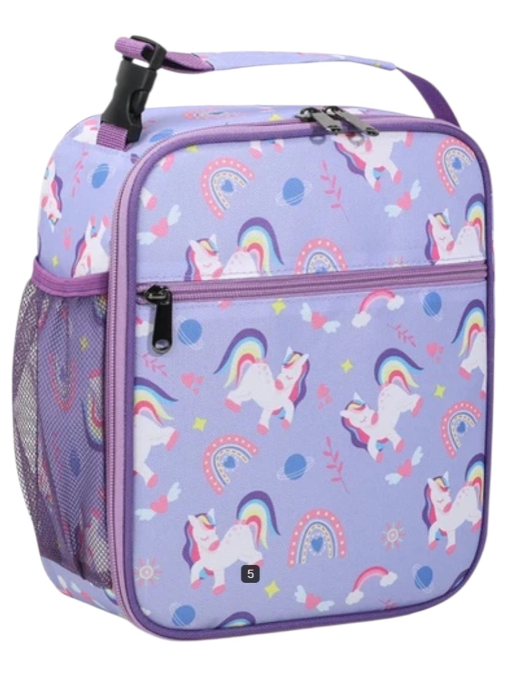 Kids Unicorn Lunch Bag - Purple